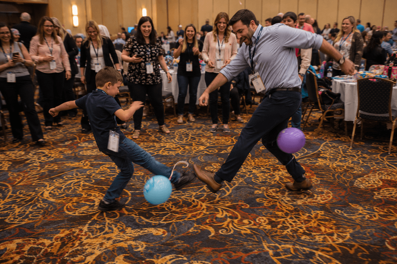 Surthrival Balloon Pop — Operation You Matter team building with Building Teams
